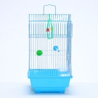 Клетка для птиц укомплектованная Bd-1/4f, 30 х 23 х 39 см, голубая (фасовка 12 шт)