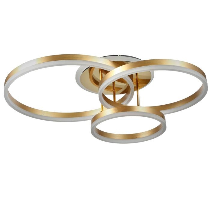 Люстра с ПДУ 1342/3 LED 160Вт 3000-6000К золото 77х55х20 см BayerLux