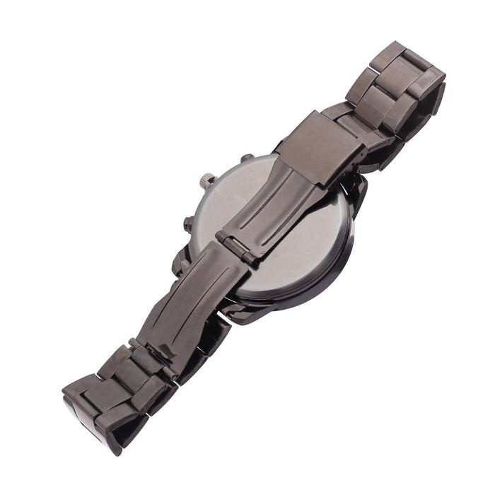 Часы мужские наручные металлические кварцевые YAGEER, d-3.8 см, черные Часы мужские наручные металлические кварцевые YAGEER, d-3.8 см, черные