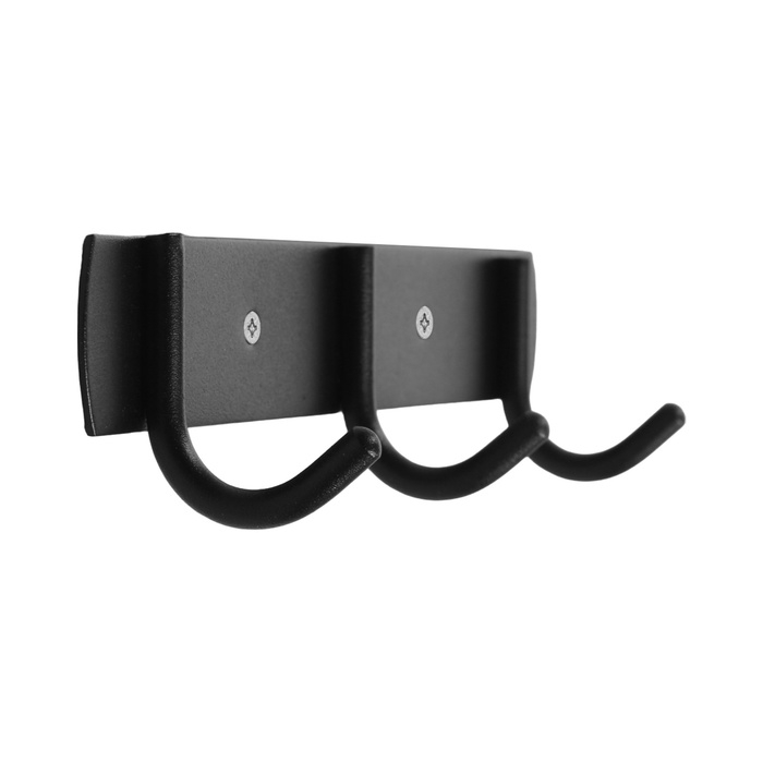 Вешалка CAPPIO CVT002, металлическая, трёхрожковая, цвет черный Вешалка CAPPIO CVT002, металлическая, трёхрожковая, цвет черный