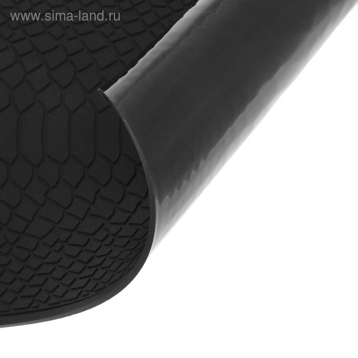 Коврик противоскользящий под кожу крокодила 20×13 см, черный Коврик противоскользящий под кожу крокодила 20×13 см, черный