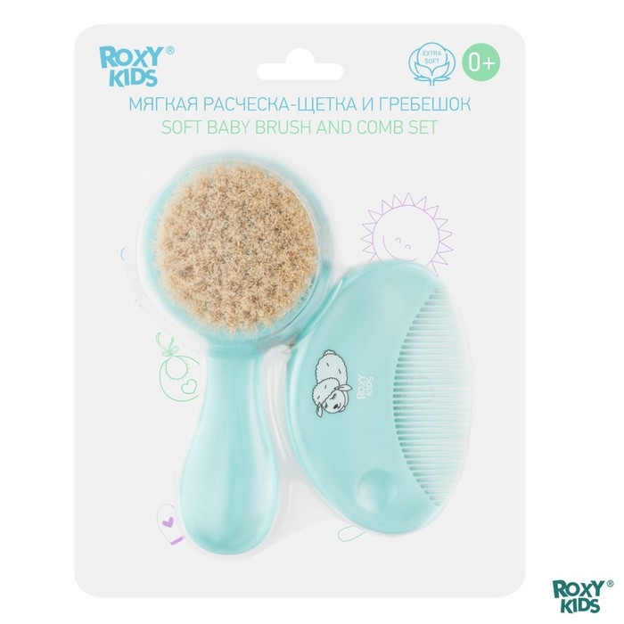 Мягкая расческа-щетка и гребешок, ворс из овечьей шерсти Мягкая расческа-щетка и гребешок, ворс из овечьей шерсти