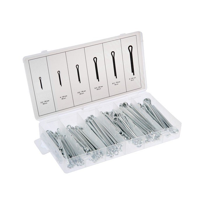 Набор шплинтов ТУНДРА krep, 144 предмета Набор шплинтов ТУНДРА krep, 144 предмета