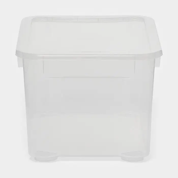 Ящик для хранения &laquo;Кристалл XS Plus&raquo;, 16 л, 38.9&times;27.5&times;21.5 см, с крышкой, прозрачный