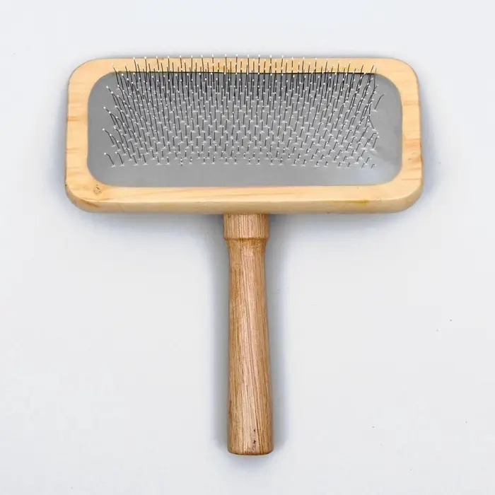 Пуходёрка, 12.2&times;13.5 см, с каплями, в деревянном корпусе