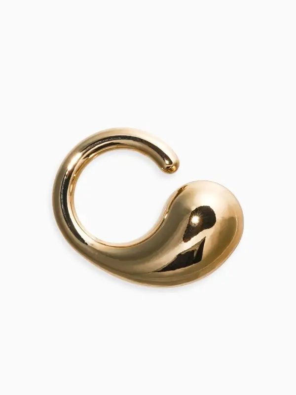 Кольцо пластик Кольцо пластик "Капля Бо", р-р 17, цвет золото