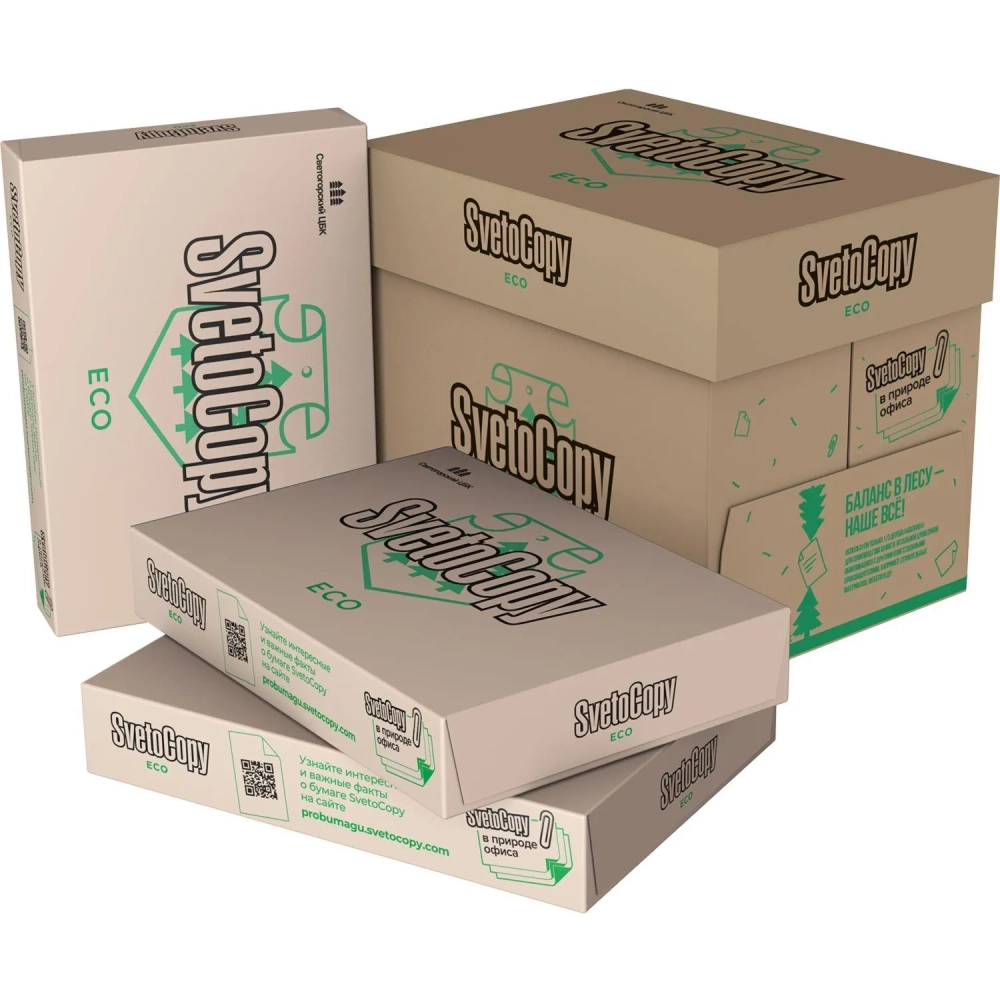 Бумага SvetoCopy ECO (А4, марка Сэ, 80 г/кв.м, 500 л) Спб