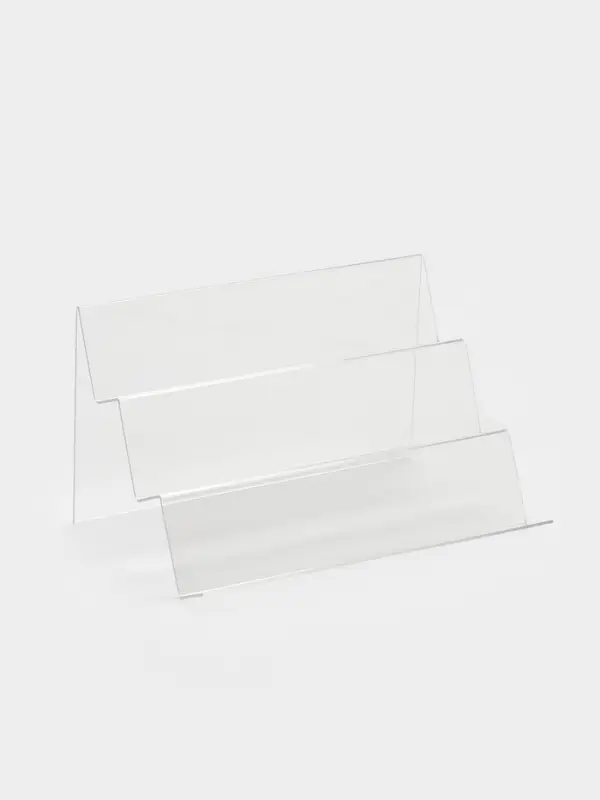 Подставка горка 3 ступеньки, наклонная, 25&times;15&times;14 см, оргстекло 2 мм
