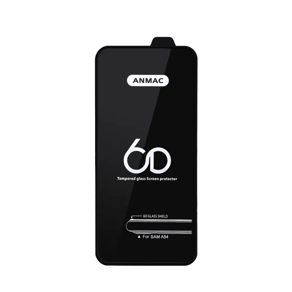 Защитное стекло Sam A54 Anmac 6D Black без упаковки Арт.1137433 (10 шт./уп.)
