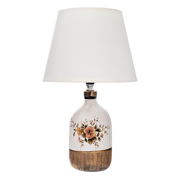 Настольная лампа с абажуром RISALUX «Синди», Е14, 40 Вт, 22.5×22.5×37 см