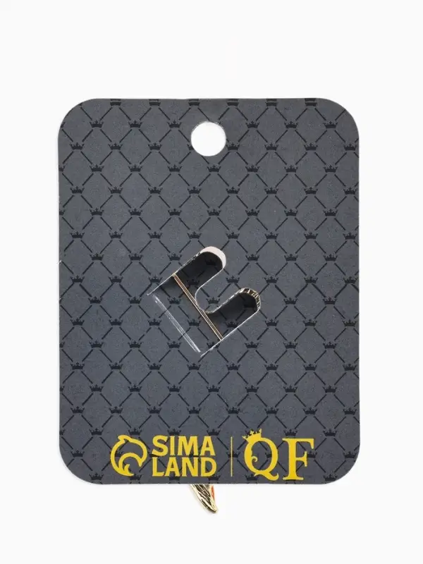 Брошь &laquo;Лист&raquo; кленовый осенний, цвет оранжевый в золоте