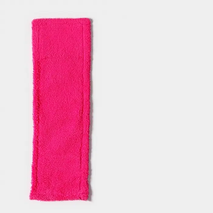 Насадка для плоской швабры &laquo;Доляна&raquo;, 40&times;10 см, микрофибра, 60 г, розовая