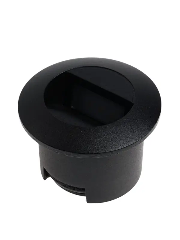 Встраиваемый светильник для лестницы, IP65, 3 Вт, 4000К, 50&times;50 мм, круглый, чёрный, свечение нейтральное белое