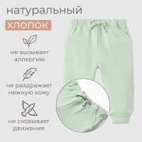 Штаны для малыша MINAKU: Basic Line BABY, цвет шалфей, рост 68-74