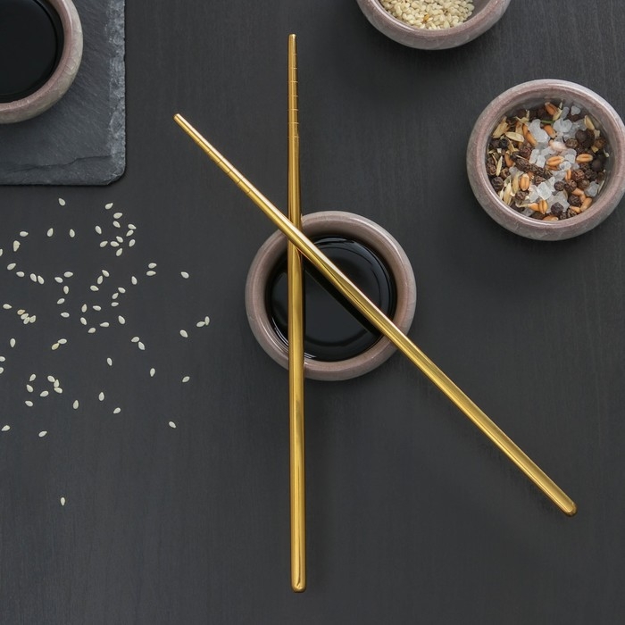 Палочки для суши Bacchette, длина 21 см, цвет золотой Палочки для суши Bacchette, длина 21 см, цвет золотой
