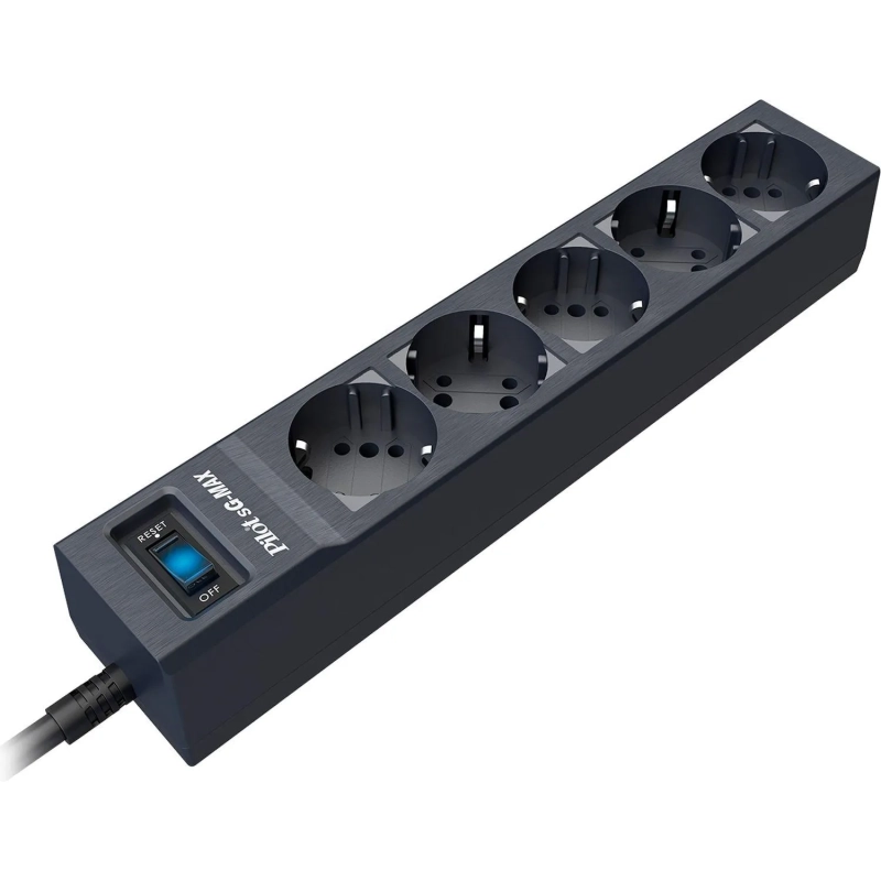 Сетевой фильтр Pilot sG-max 3m(5р/3м/16А/150Дж/графит)