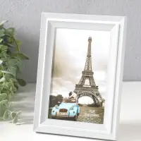 Фоторамка пластик 10х15 см "Остин" бело-серый 18,5х13,5х1,5 см