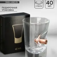 Стопка с пулей &laquo;Непробиваемая&raquo;, в коробке, 40 мл