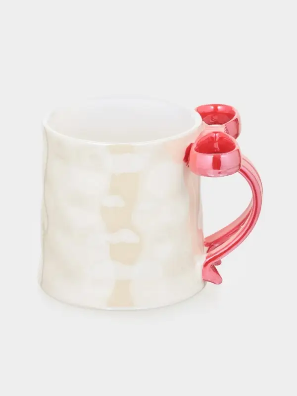 Кружка 350 ид Кружка 350 ид "Бантик" 8,5х9 см красный бант