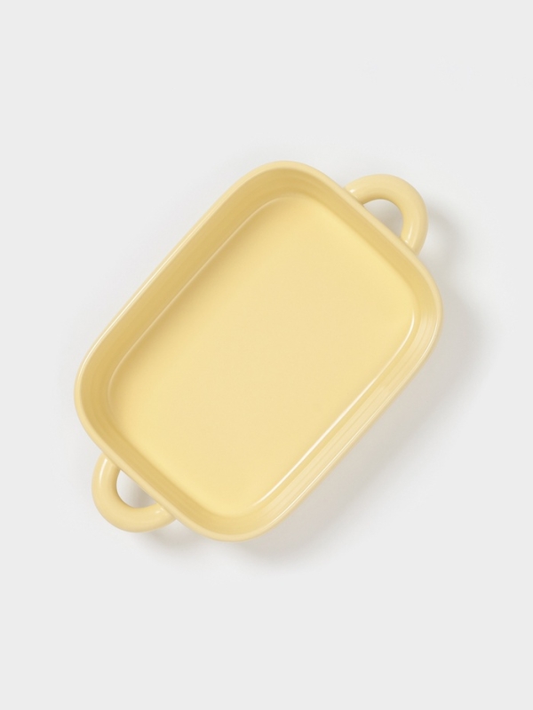 Форма для запекания Доляна «Зефир», 32×19×6 см, прямоугольная, керамика, жёлтая Форма для запекания Доляна «Зефир», 32×19×6 см, прямоугольная, керамика, жёлтая