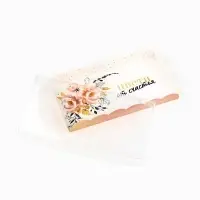 Коробка для печенья, кондитерская упаковка с пластиковой крышкой, «Цвети от счастья», 21 х 10.5 х 3 см