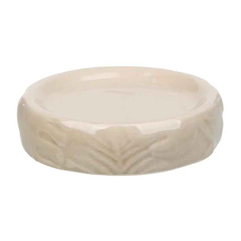 VETTA Мыльница, керамика, 10x10x2,5 см, листья, беж