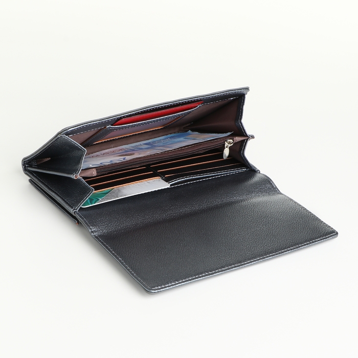 Кошелёк женский на магнитах, цвет синий