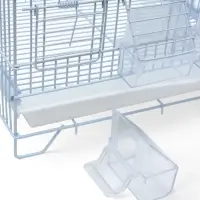 Клетка для птиц пролётная укомплектованная Bd=5/2w, 62&times;27&times;40 см, белая
