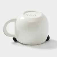 Кружка Доляна &laquo;Панда&raquo;, 490 мл, доломит, белая