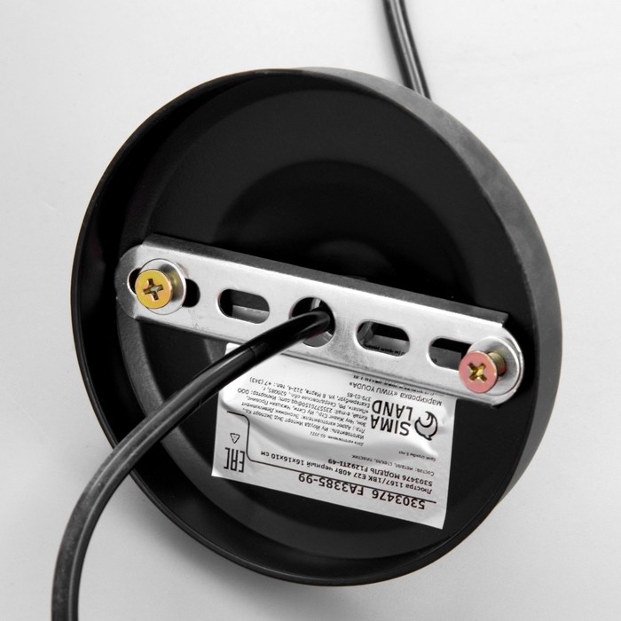 Люстра 1167/1BK Е27 40Вт черный 16х16х10 см BayerLux