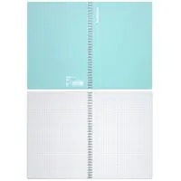 Тетрадь на спирали ErichKrause. Pastel А4, 80 листов, в клетку, пластиковая обложка, блок офсет, МИКС