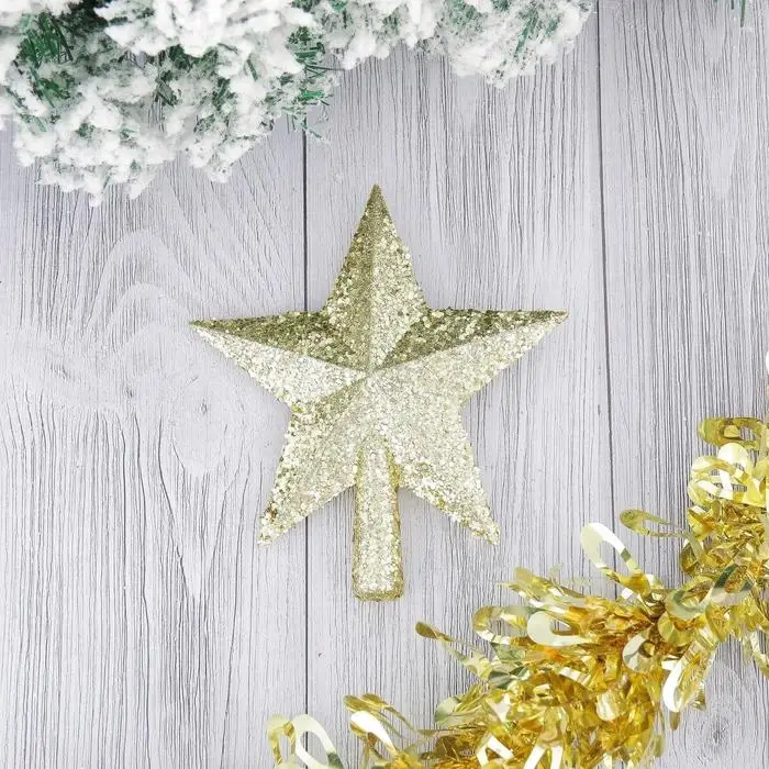 Звезда на ёлку (верхушка) россыпь,13х14 см, золото Звезда на ёлку (верхушка) россыпь,13х14 см, золото