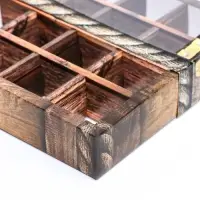 Коробка для 16 конфет, «Стратегический запас» 17.7×17.7×3.8 см