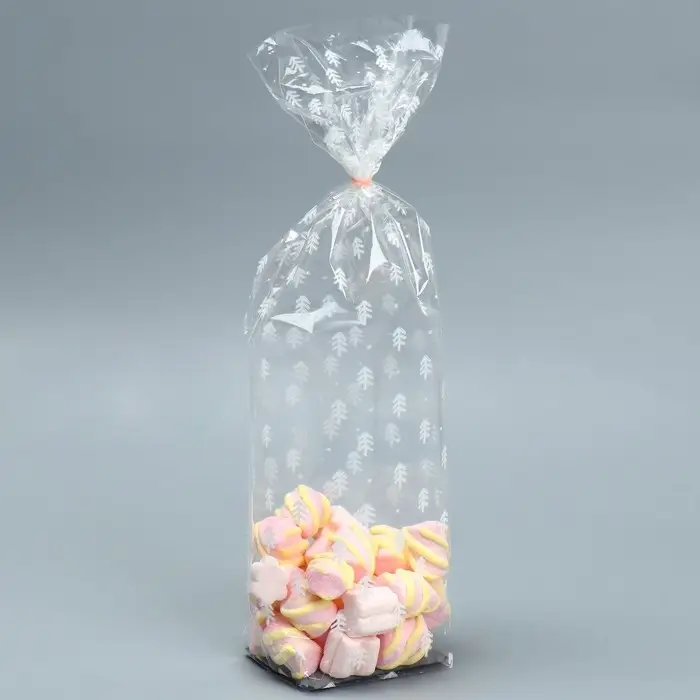 Пакет подарочный новогодний с жёстким дном «Ёлочки», 6 х 8 х 30 см Пакет подарочный новогодний с жёстким дном «Ёлочки», 6 х 8 х 30 см