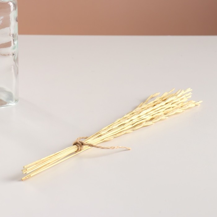 Набор сухоцветов Набор сухоцветов "Райграс", банч 10 шт, длина 25 (+/- 6 см), выбеленный