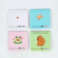 Блокнот 10х10 см, 16 л "Милашки"  МИКС