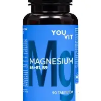 Магний B6 + B1, B9, YOUVIT, 90 таблеток