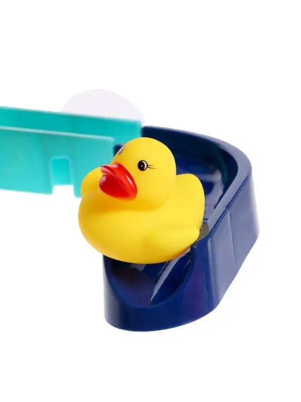 Трек для игры в ванной &laquo;Утиная горка&raquo;, на присосках, крепится на стену