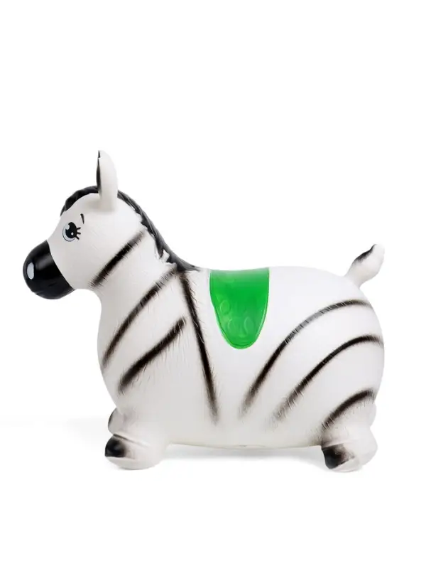 Попрыгун ZABIAKA &laquo;Зебра&raquo;, 55&times;29&times;50 см, белый