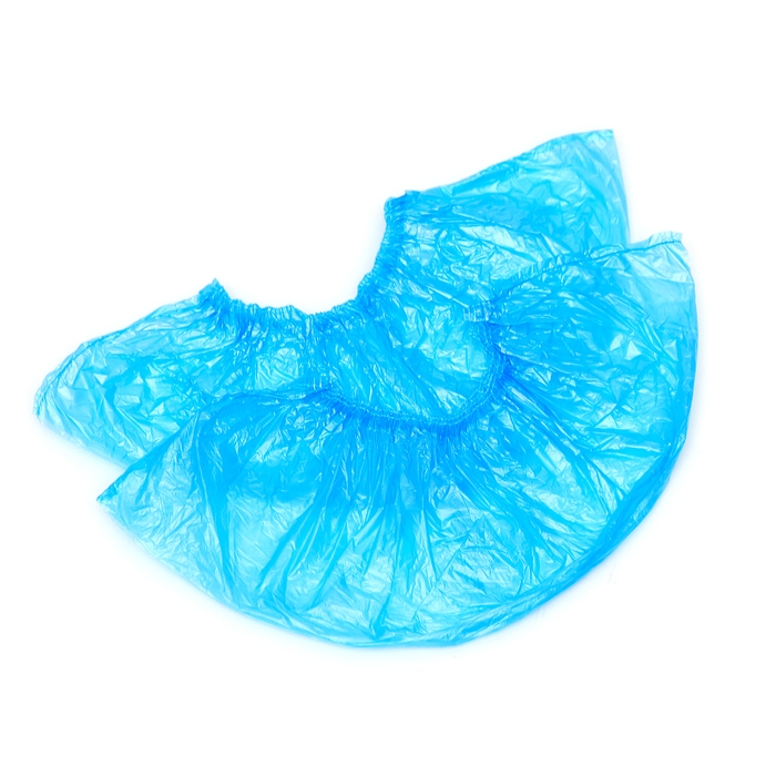 Бахилы Особо прочные синие  3,1 гр 50 мкр 400*110 двойная резинка 50 пар/уп Бахилы Особо прочные синие  3,1 гр 50 мкр 400*110 двойная резинка 50 пар/уп