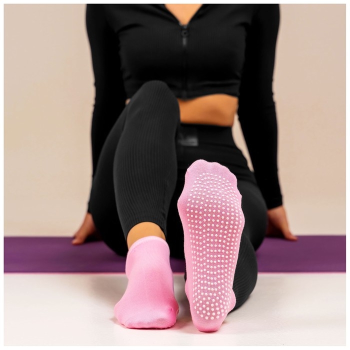 Носки для йоги Sangh, р. 36-39, цвет розовый Носки для йоги Sangh, р. 36-39, цвет розовый