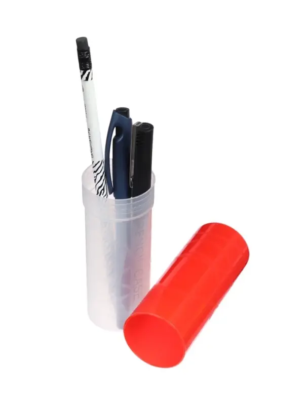 Пенал - тубус Calligrata, 40&times;195 мм, пластиковый, МИКС