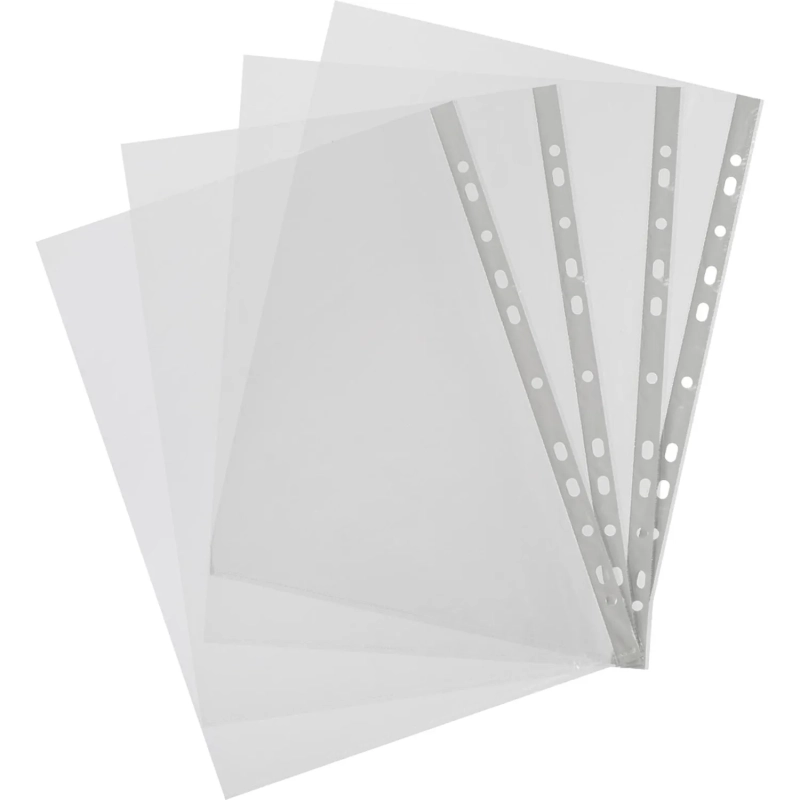 Файл-вкладыш А4 100шт/уп, гладкая Элементари 0,45 мм