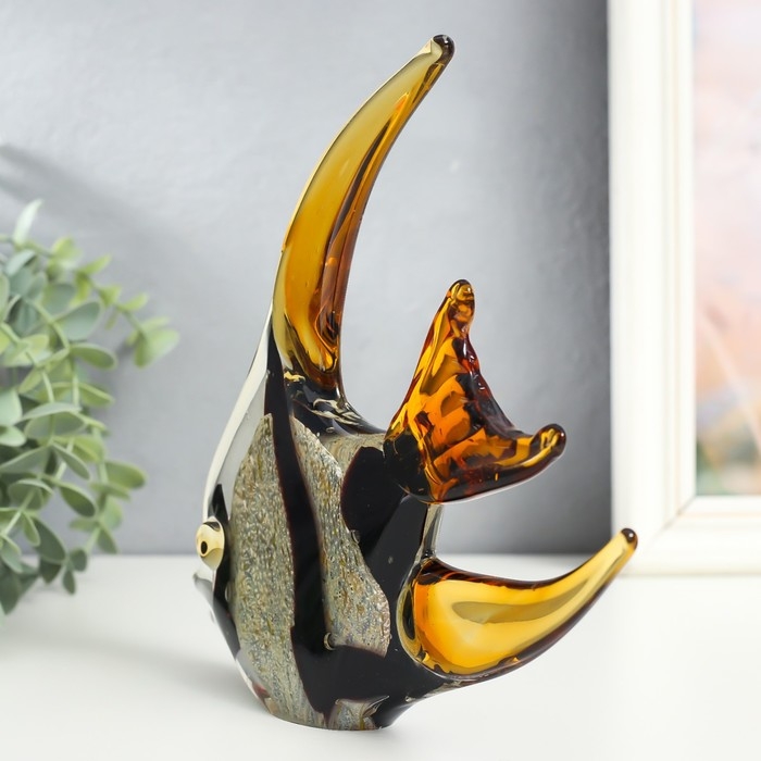 Сувенир стекло Сувенир стекло "Рыба экзот" под муранское стекло 23,5х4х20 см