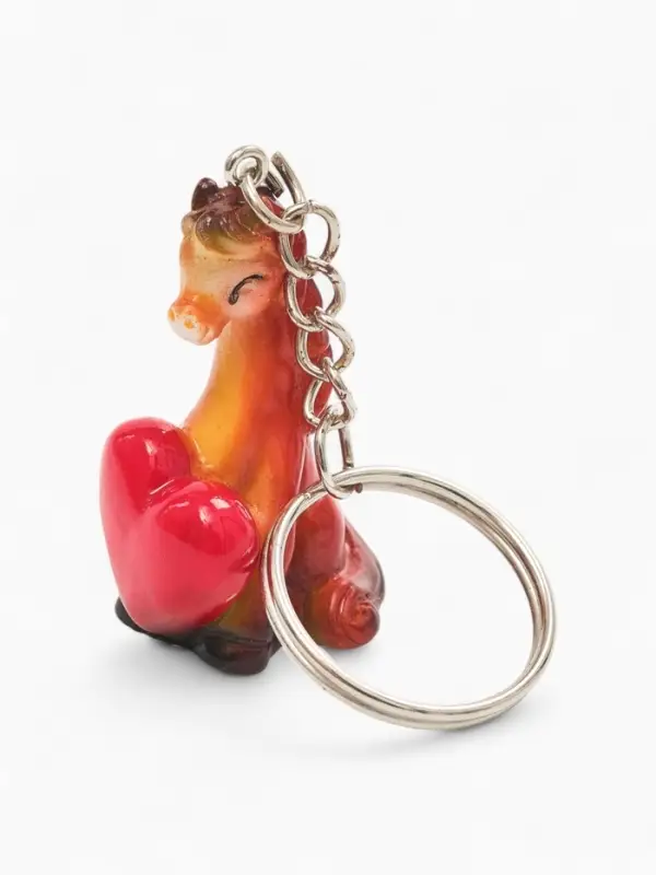 Брелок новогодний «Лошадь с сердцем», 3,5 см Брелок новогодний «Лошадь с сердцем», 3,5 см