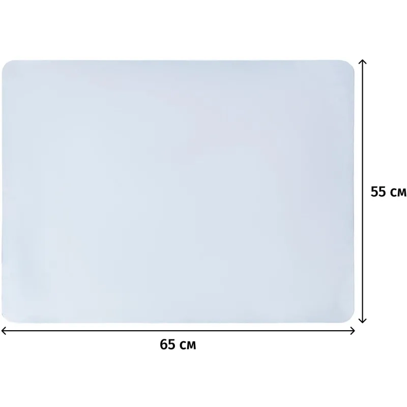 Коврик на стол Attache 55x65см ПВХ прозрачный, eco