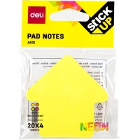 Стикеры с клеевым краем Deli 76х76 мм,20 листов,форма в асс-те &nbsp; &nbsp; &nbsp;