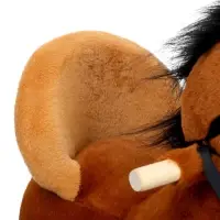 Качалка &laquo;Лошадка&raquo;, со спинкой, коричневая