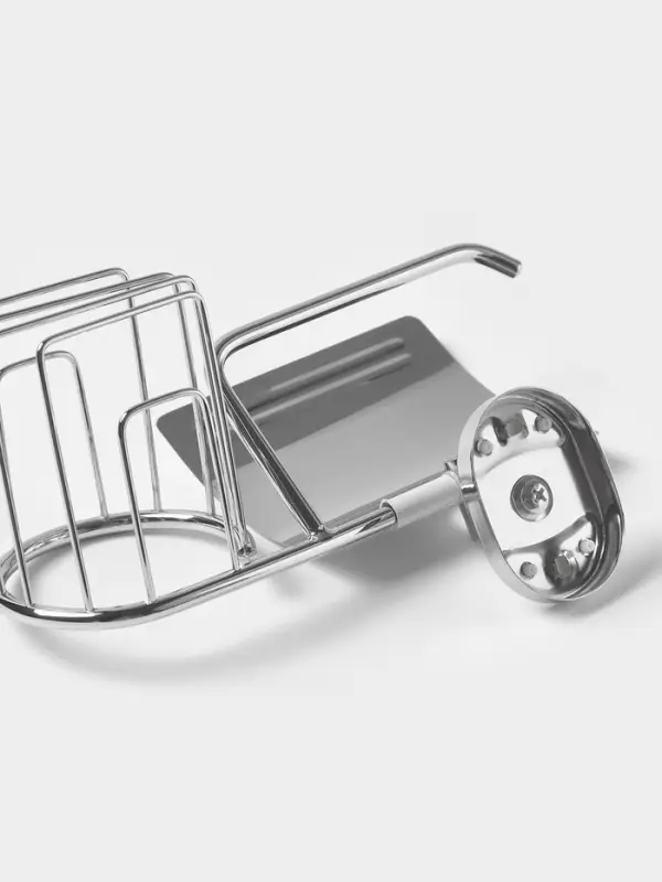 Держатель для туалетной бумаги St&ouml;lz &laquo;Нео&raquo;, с подставкой под освежитель воздуха, хромированный