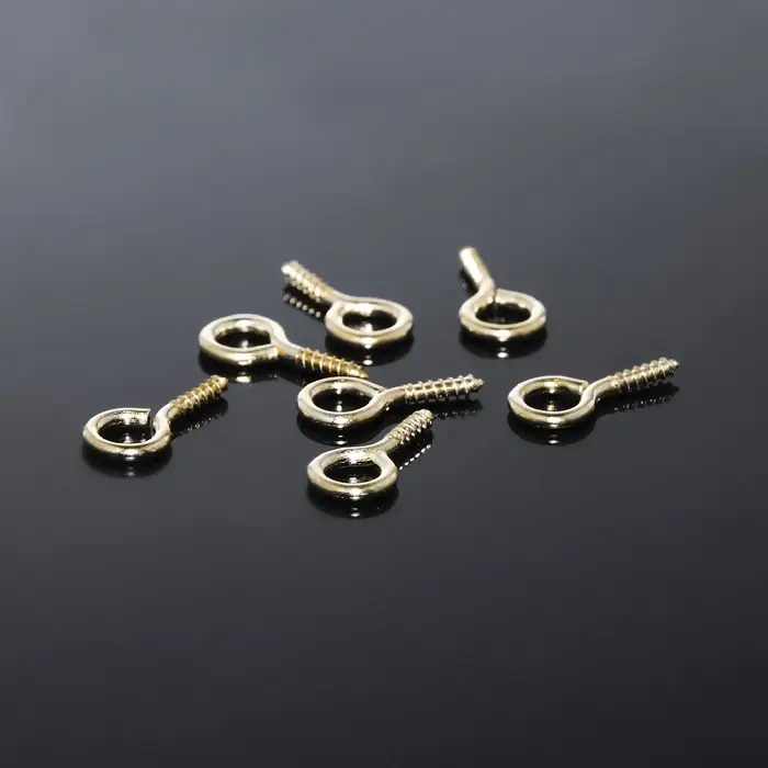 Держатель для кулона винтовой СМ-936, (набор 10 шт.) 1,2×0,5×0,1 см, цвет золото